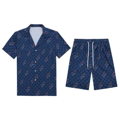 Gucci Tracksuits Short Sleeved For Men #1437917 $52.00 USD, Wholesale Replica Gucci Tracksuits