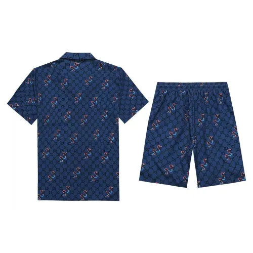 Replica Gucci Tracksuits Short Sleeved For Men #1437917 $52.00 USD for Wholesale