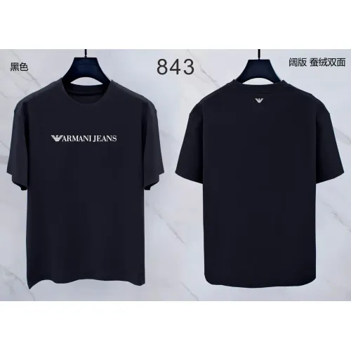 Armani T-Shirts Short Sleeved For Men #1438066 $38.00 USD, Wholesale Replica Armani T-Shirts
