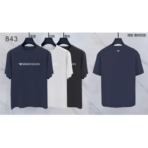 Replica Armani T-Shirts Short Sleeved For Men #1438066 $38.00 USD for Wholesale