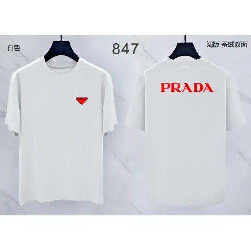 Prada T-Shirts Short Sleeved For Men #1438067 $38.00 USD, Wholesale Replica Prada T-Shirts