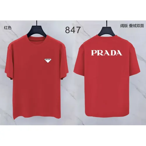 Prada T-Shirts Short Sleeved For Men #1438068 $38.00 USD, Wholesale Replica Prada T-Shirts