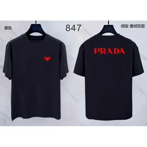 Prada T-Shirts Short Sleeved For Men #1438069 $38.00 USD, Wholesale Replica Prada T-Shirts
