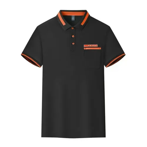 Prada T-Shirts Short Sleeved For Men #1438183 $34.00 USD, Wholesale Replica Prada T-Shirts