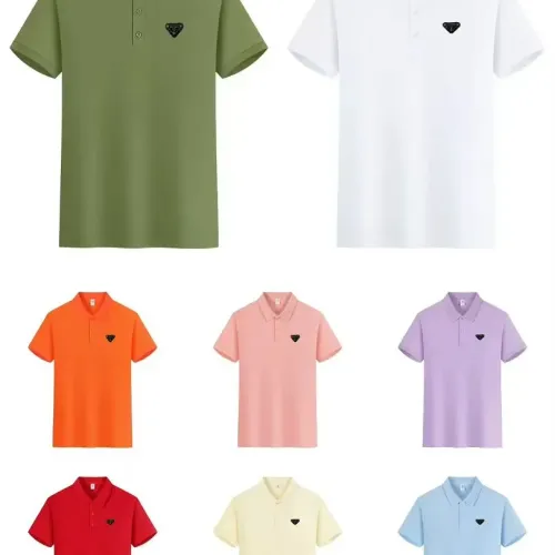 Replica Prada T-Shirts Short Sleeved For Men #1438188 $34.00 USD for Wholesale