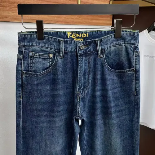 Replica Fendi Jeans For Men #1438294 $48.00 USD for Wholesale
