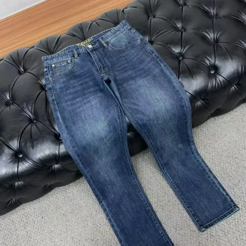 Replica Fendi Jeans For Men #1438294 $48.00 USD for Wholesale