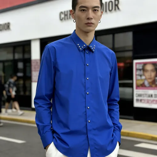 Replica Armani Shirts Long Sleeved For Men #1438354 $64.00 USD for Wholesale