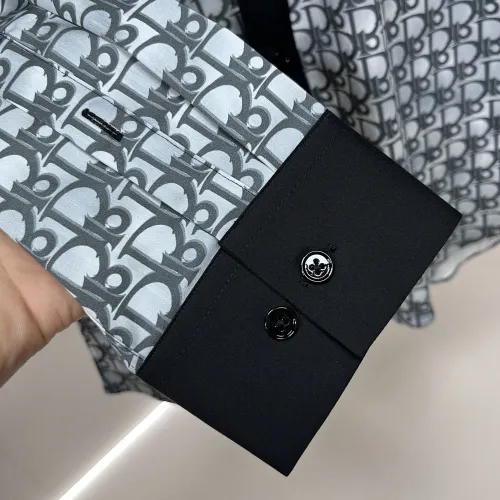 Replica Christian Dior Shirts Long Sleeved For Men #1438391 $68.00 USD for Wholesale