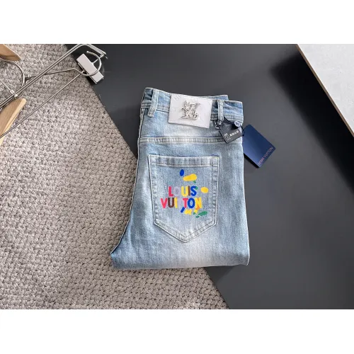 Louis Vuitton LV Jeans For Men #1438450 $72.00 USD, Wholesale Replica Louis Vuitton LV Jeans