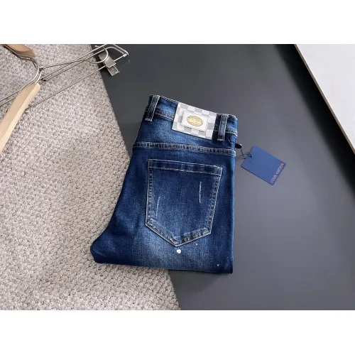 Louis Vuitton LV Jeans For Men #1438498 $72.00 USD, Wholesale Replica Louis Vuitton LV Jeans