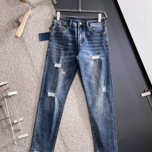 Louis Vuitton LV Jeans For Men #1438500 $72.00 USD, Wholesale Replica Louis Vuitton LV Jeans