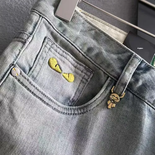 Replica Fendi Jeans For Men #1438559 $68.00 USD for Wholesale