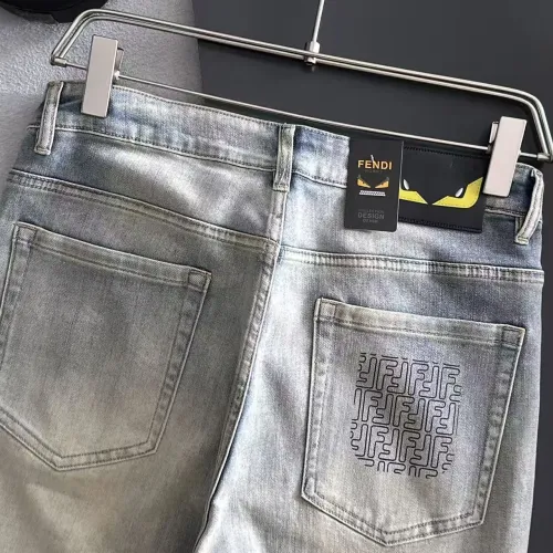 Replica Fendi Jeans For Men #1438560 $68.00 USD for Wholesale