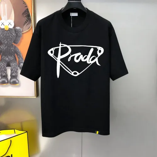Prada T-Shirts Short Sleeved For Men #1438640 $40.00 USD, Wholesale Replica Prada T-Shirts
