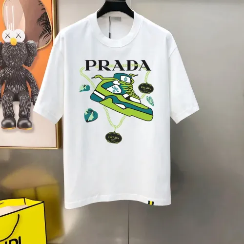 Prada T-Shirts Short Sleeved For Men #1438653 $40.00 USD, Wholesale Replica Prada T-Shirts