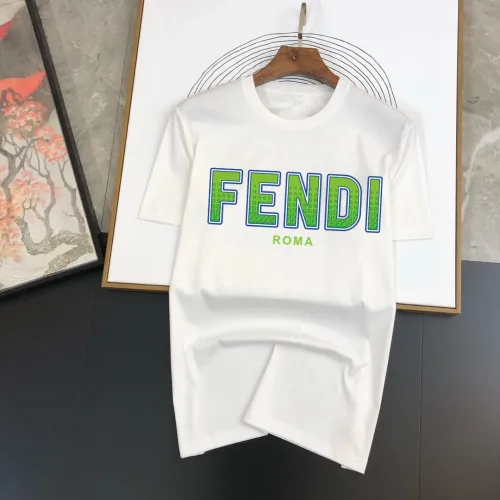Fendi T-Shirts Short Sleeved For Men #1438725 $40.00 USD, Wholesale Replica Fendi T-Shirts