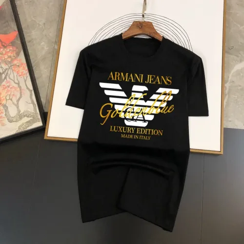 Armani T-Shirts Short Sleeved For Men #1438750 $40.00 USD, Wholesale Replica Armani T-Shirts