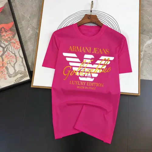 Armani T-Shirts Short Sleeved For Men #1438759 $40.00 USD, Wholesale Replica Armani T-Shirts