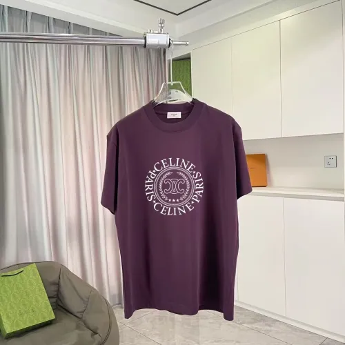 Celine T-Shirts Short Sleeved For Unisex #1438896 $42.00 USD, Wholesale Replica Celine T-Shirts