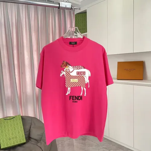 Fendi T-Shirts Short Sleeved For Unisex #1438916 $42.00 USD, Wholesale Replica Fendi T-Shirts