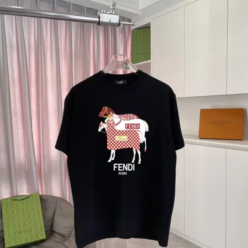 Fendi T-Shirts Short Sleeved For Unisex #1438917 $42.00 USD, Wholesale Replica Fendi T-Shirts