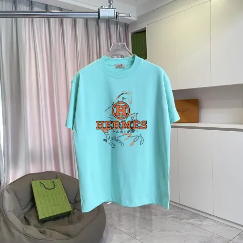 Hermes T-Shirts Short Sleeved For Unisex #1438986 $42.00 USD, Wholesale Replica Hermes T-Shirts