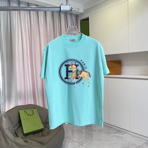 Hermes T-Shirts Short Sleeved For Unisex #1438991 $42.00 USD, Wholesale Replica Hermes T-Shirts