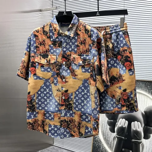 Louis Vuitton LV Tracksuits Short Sleeved For Men #1439148 $76.00 USD, Wholesale Replica Louis Vuitton LV Tracksuits