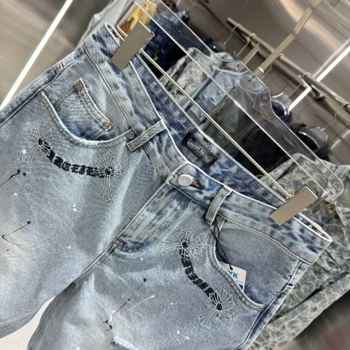 Replica Chrome Hearts Jeans For Men #1439159 $64.00 USD for Wholesale