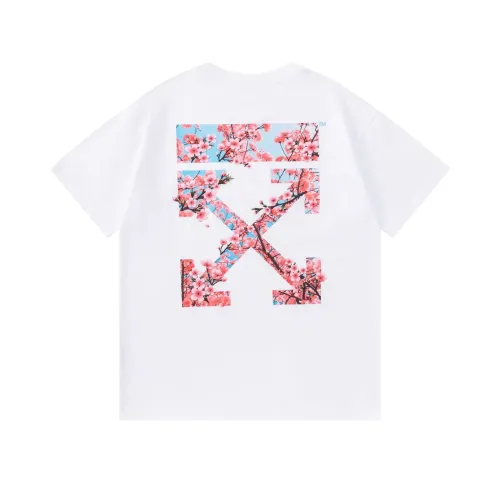 Off-White T-Shirts Short Sleeved For Unisex #1439162 $32.00 USD, Wholesale Replica Off-White T-Shirts