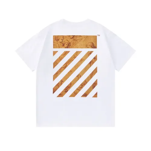 Off-White T-Shirts Short Sleeved For Unisex #1439164 $32.00 USD, Wholesale Replica Off-White T-Shirts