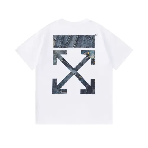 Off-White T-Shirts Short Sleeved For Unisex #1439167 $32.00 USD, Wholesale Replica Off-White T-Shirts
