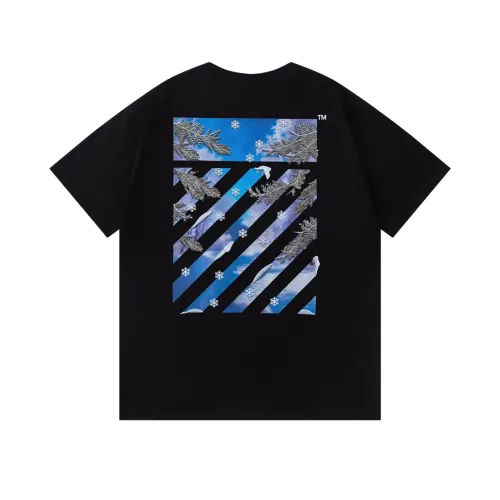 Off-White T-Shirts Short Sleeved For Unisex #1439170 $32.00 USD, Wholesale Replica Off-White T-Shirts