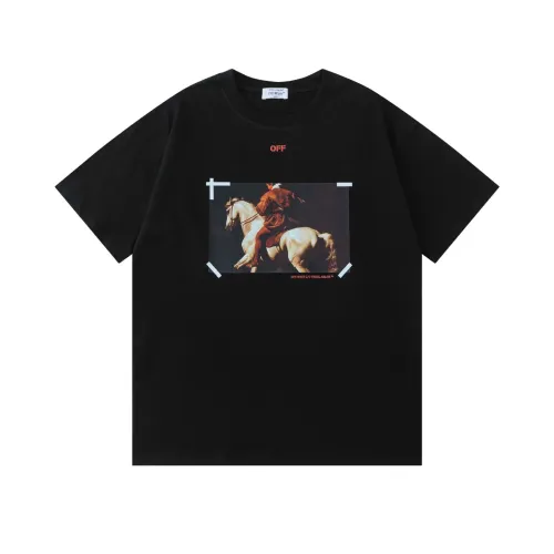 Off-White T-Shirts Short Sleeved For Unisex #1439172 $32.00 USD, Wholesale Replica Off-White T-Shirts