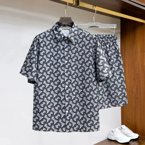 Burberry Tracksuits Short Sleeved For Men #1439191 $76.00 USD, Wholesale Replica Burberry Tracksuits