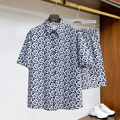 Burberry Tracksuits Short Sleeved For Men #1439192 $76.00 USD, Wholesale Replica Burberry Tracksuits