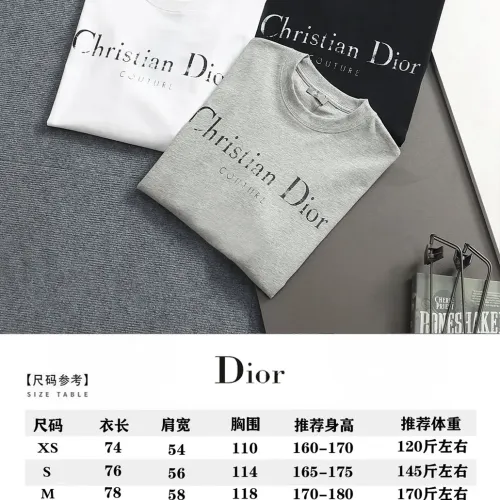 Replica Christian Dior T-Shirts Short Sleeved For Unisex #1439194 $40.00 USD for Wholesale