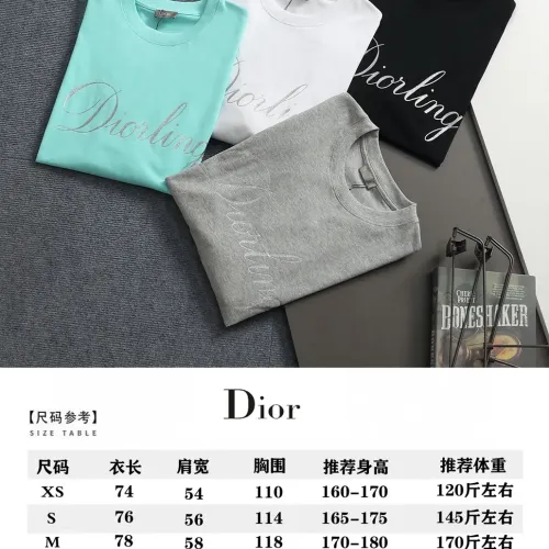 Replica Christian Dior T-Shirts Short Sleeved For Unisex #1439200 $40.00 USD for Wholesale