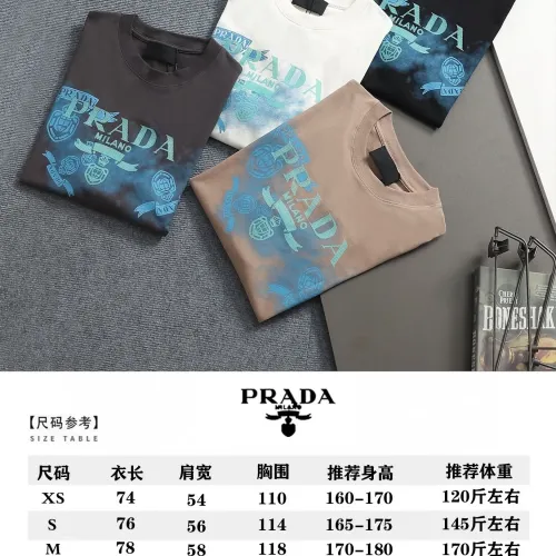 Replica Prada T-Shirts Short Sleeved For Unisex #1439228 $40.00 USD for Wholesale