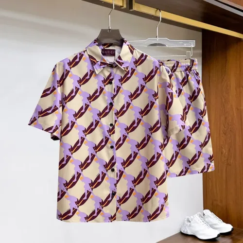 Gucci Tracksuits Short Sleeved For Men #1439239 $76.00 USD, Wholesale Replica Gucci Tracksuits