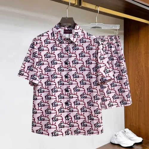 Gucci Tracksuits Short Sleeved For Men #1439240 $76.00 USD, Wholesale Replica Gucci Tracksuits