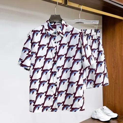 Gucci Tracksuits Short Sleeved For Men #1439242 $76.00 USD, Wholesale Replica Gucci Tracksuits