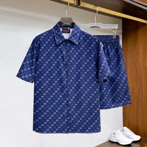 Gucci Tracksuits Short Sleeved For Men #1439247 $76.00 USD, Wholesale Replica Gucci Tracksuits