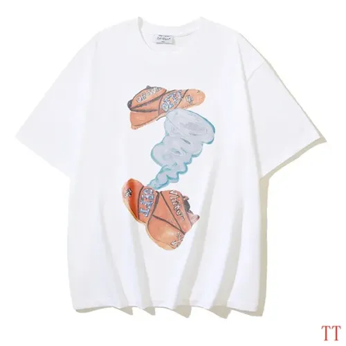 Off-White T-Shirts Short Sleeved For Unisex #1439289 $32.00 USD, Wholesale Replica Off-White T-Shirts