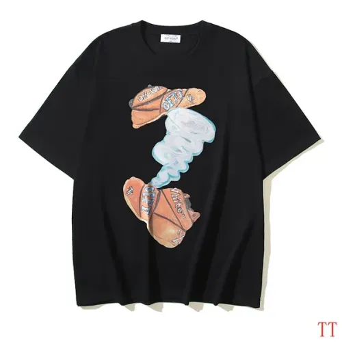 Off-White T-Shirts Short Sleeved For Unisex #1439290 $32.00 USD, Wholesale Replica Off-White T-Shirts