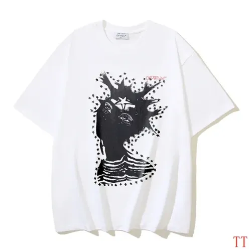 Off-White T-Shirts Short Sleeved For Unisex #1439299 $32.00 USD, Wholesale Replica Off-White T-Shirts