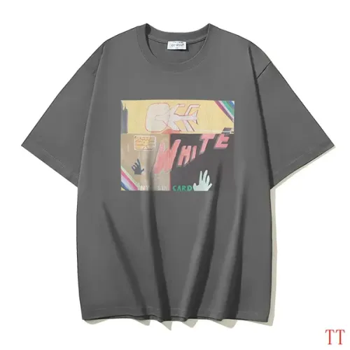 Off-White T-Shirts Short Sleeved For Unisex #1439302 $29.00 USD, Wholesale Replica Off-White T-Shirts