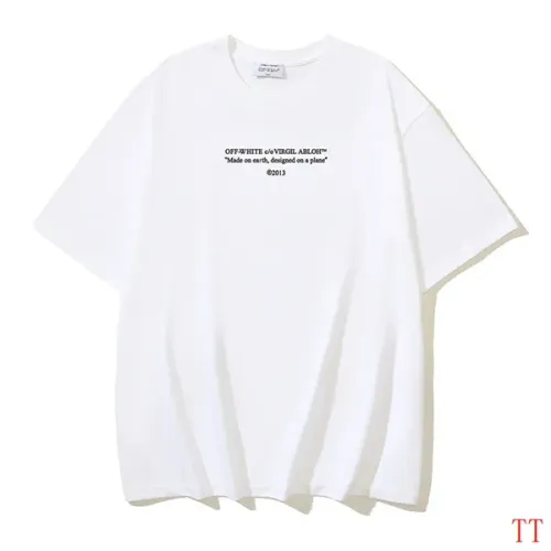 Off-White T-Shirts Short Sleeved For Unisex #1439304 $29.00 USD, Wholesale Replica Off-White T-Shirts