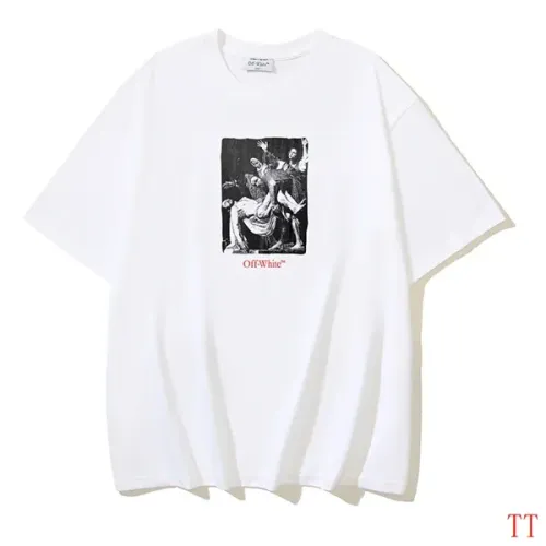 Off-White T-Shirts Short Sleeved For Unisex #1439306 $29.00 USD, Wholesale Replica Off-White T-Shirts